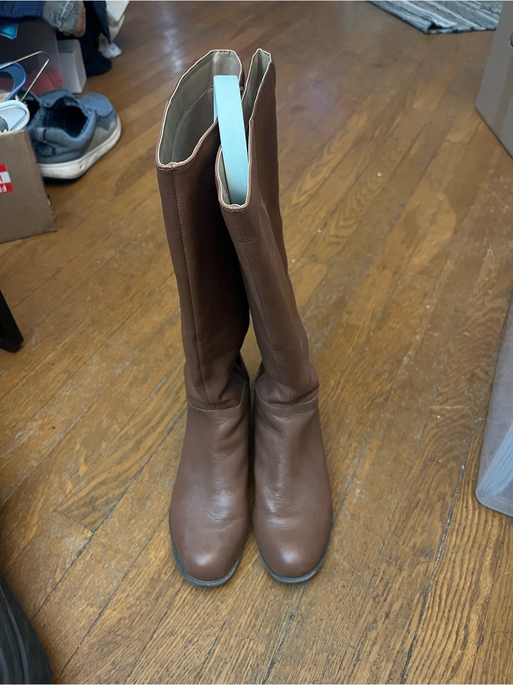 Easy Spirit Brown Over-the-Knee Leather Boots